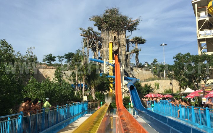 三亞夢幻水上樂園·高速滑道——海森旅游規(guī)劃院提供